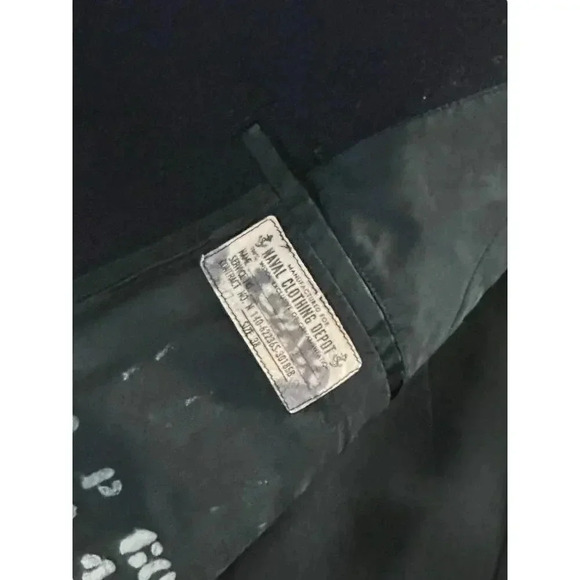 Naval Clothing Factory Blue Collared Heavy Peacoat Blazer Size 38 - Picture 8 of 10